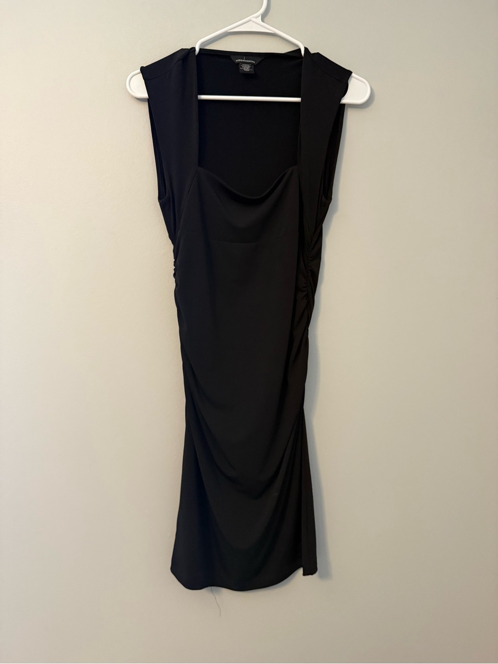 Moda International Black Sleeveless Cowl Midi Dress